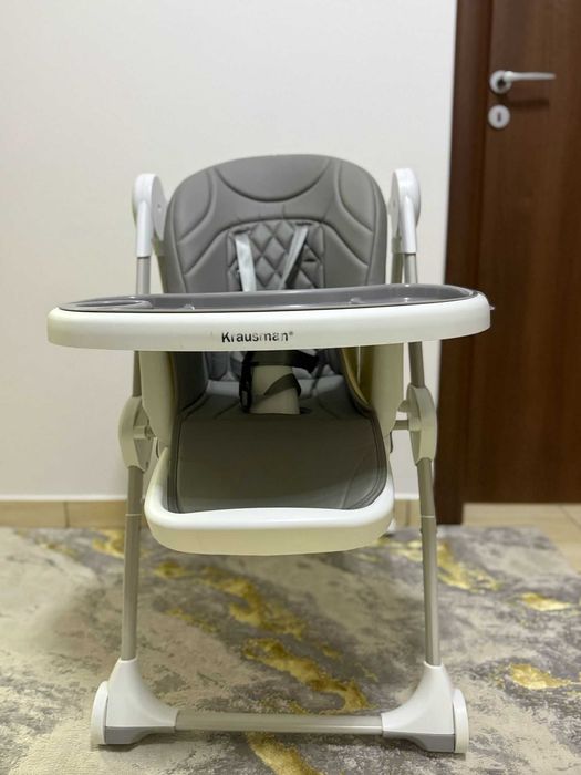 Scaun de masă Krausman Stone Plus Grey – reglabil, stare foarte bună