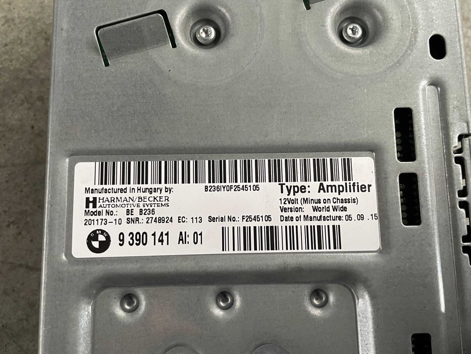 Amplificator sistem audio Harman Kardon Bmw seria 5/6/7/8 cod 9390141