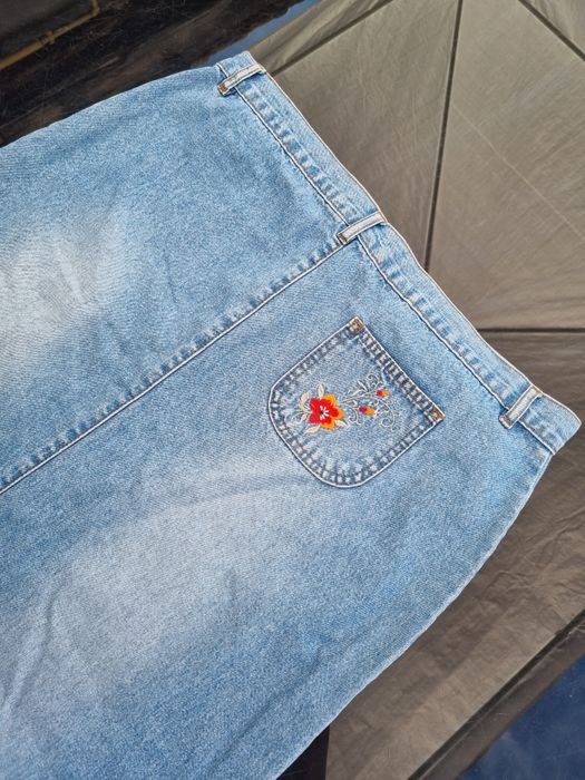 Fusta maxi de blugi, denim, marime XXL