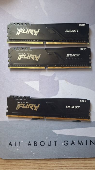 RAM DDR4 Kingston Fury Beast 16Gb sau 32Gb XMP2.0