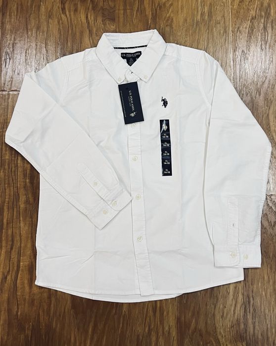 Белая рубашка U.S. Polo Assn. оригинал