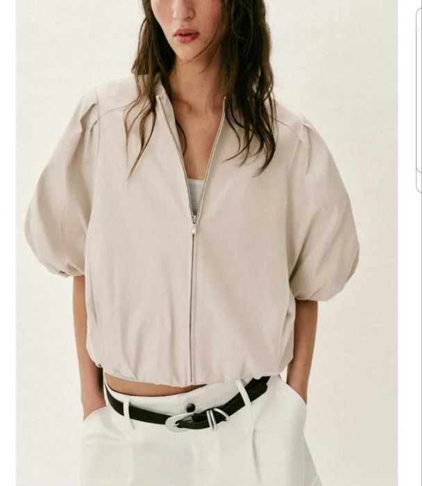 Geaca Zara bomber balon maneca scurta