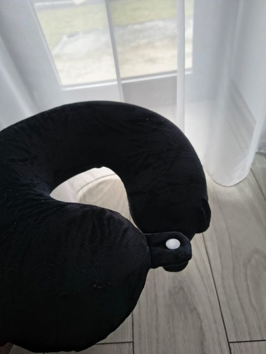 Pernă de călătorie pentru gât cu spumă cu memorie, suport 360°