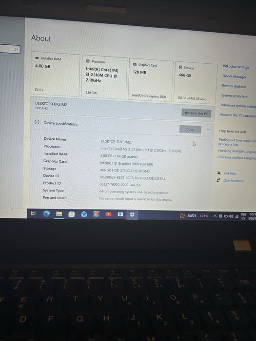 Laptop office se misca bine