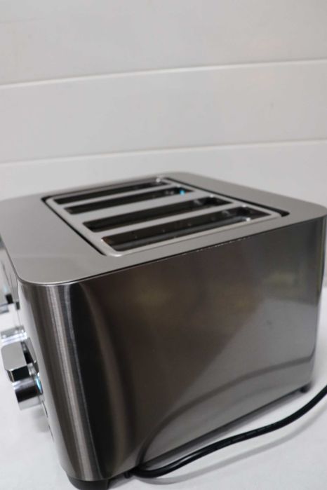 Тостер ProfiCook | Тостер за 4 филии | Корпус от неръждаема стомана | 1500 вата | Широк отвор | Приставка за хлебчета 7 нива на изпичане |