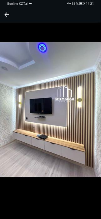 Бамбук панель Гибкий мрамор