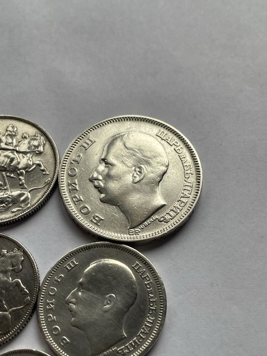 Сребърни монети 1930 година. 5, 10, 20, 50 и 100 лева.
