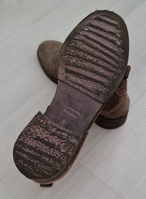 Ghete din piele intoarsa Zee Lane, maro taupe, marimea 42