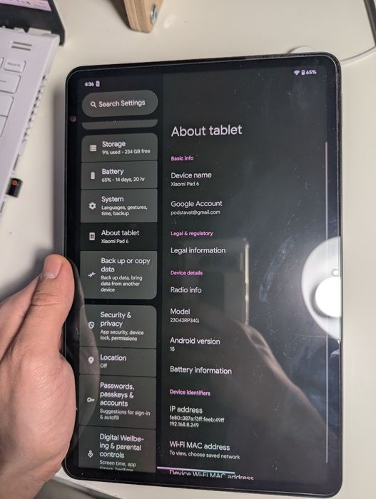Планшет Xiaomi pad 6