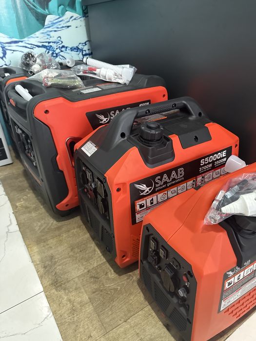 Бесшумный инверторный генератор SAAB 4,2 кВт generator движок арзон