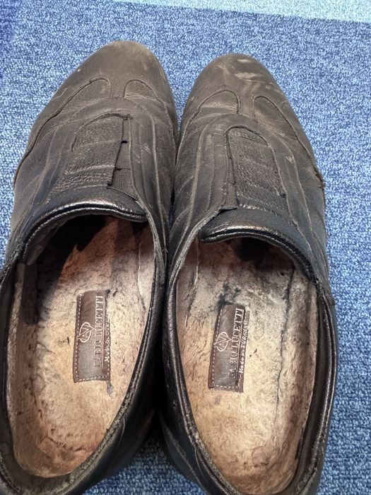 Кожанные ботинки 46 размер