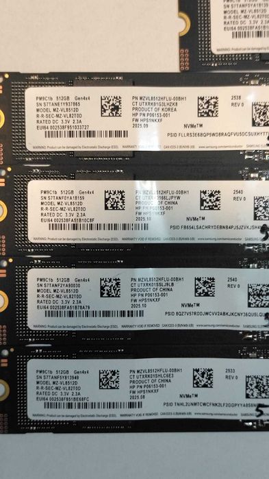 SSD 512GB Samsung M2 Nvme PCIe4 gen4 , format 2280, Garantie