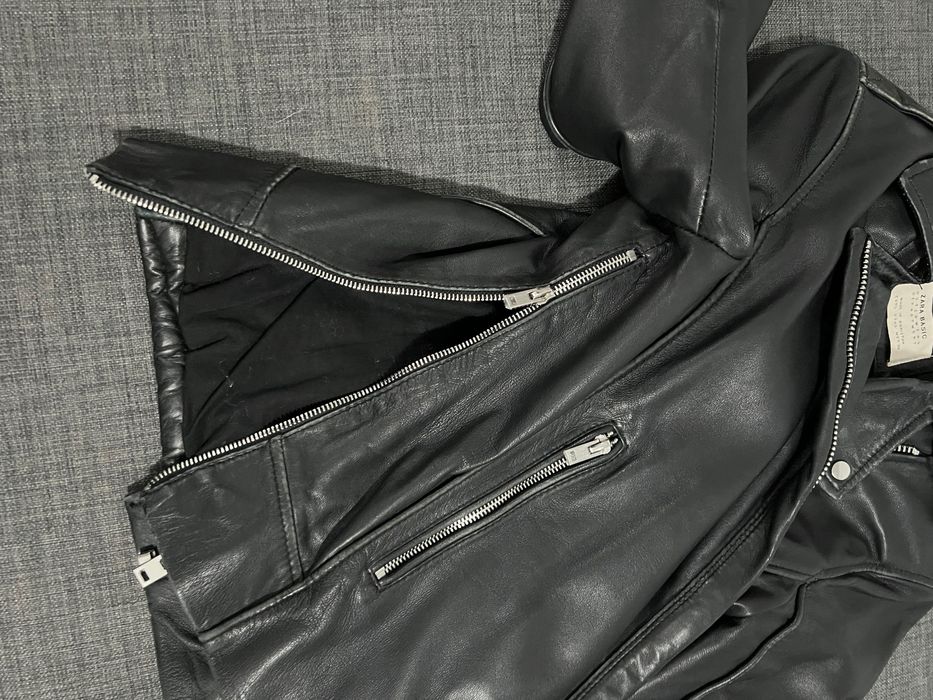 Geacă piele biker damă Zara