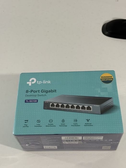 НОВ Суич TP-Link TL-SG108, 8 порта, 1000mbps