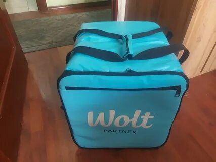 Термосумке Wolt на мопед или велосипед