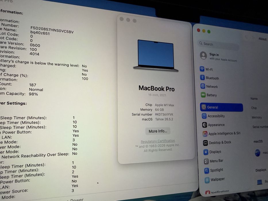  MacBook Pro 16 inch M1 Max**64GB**1000 SSD**