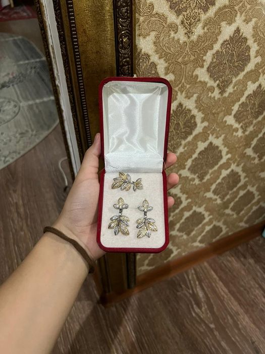 Күміс комплект жоғары сапада, родиум бағасы 20000