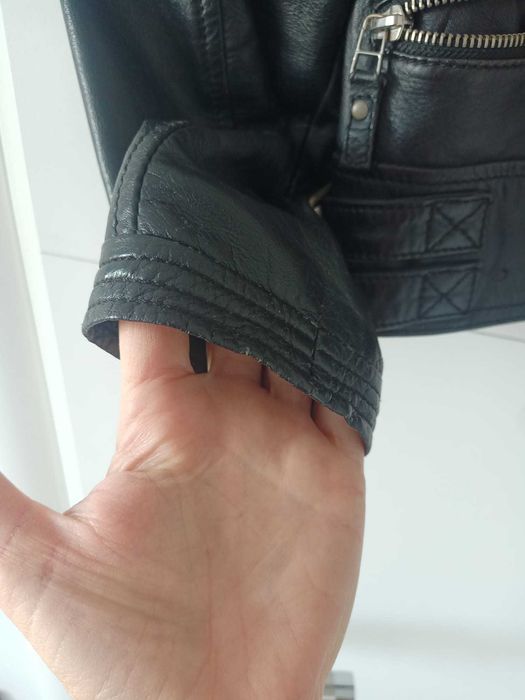 Geaca piele Pull and Bear marime M
