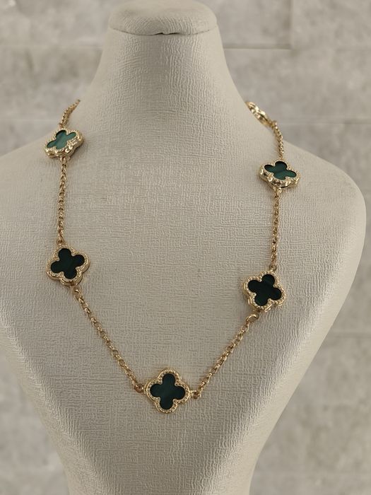 Златно колие 14К  в стил Van Cleef