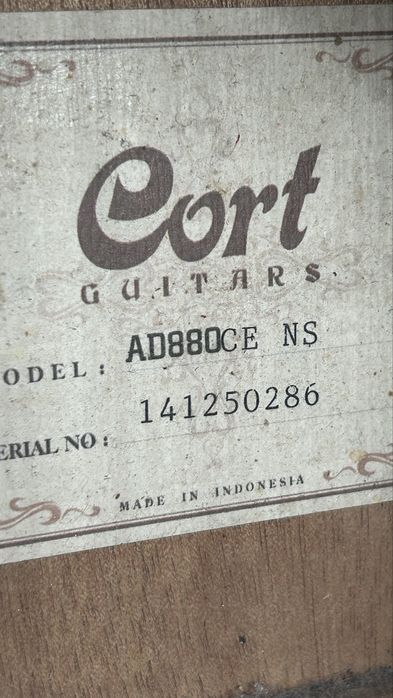 Электроакустическая гитара Cort AD880CE NS
