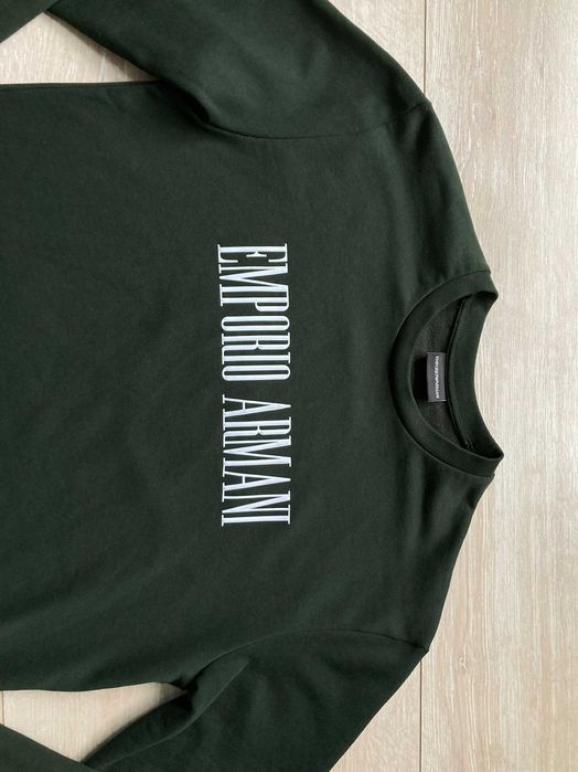 Emporio Armani мъжка зелена блуза фланела размер L