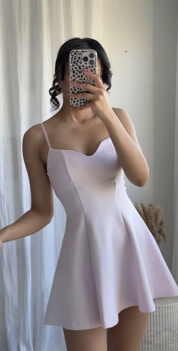 Розова рокля зара