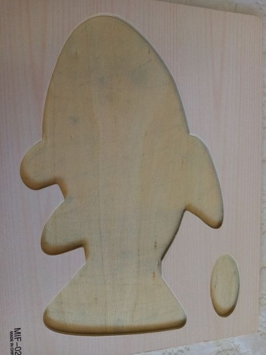 Детски дървен пъзел с английската азбука- костенурка, риба и охлюв