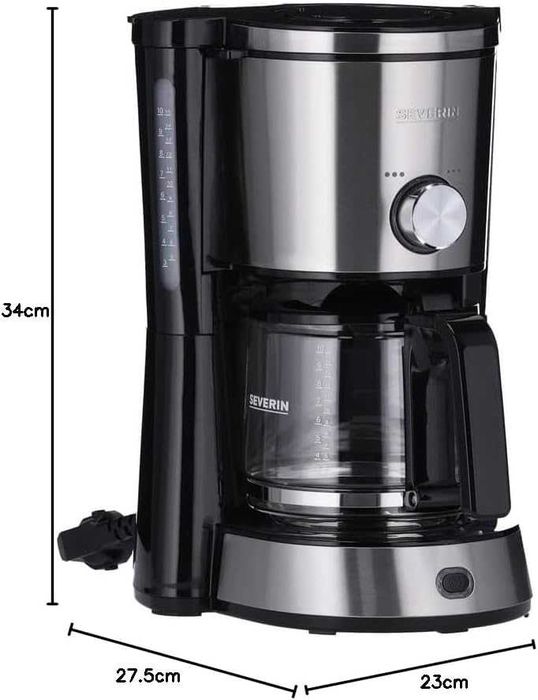 Шварц кафемашина Severin KA4825, Неръждаема стомана