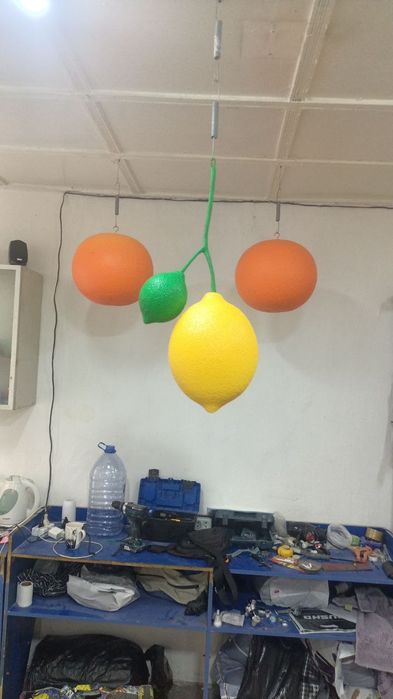 Шары и фрукты из пенопласта для фото зон и декора