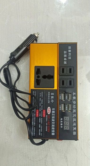 Инвентор преобразователь напряжения в авто с 12 вольт в 220 вольт. Мощ