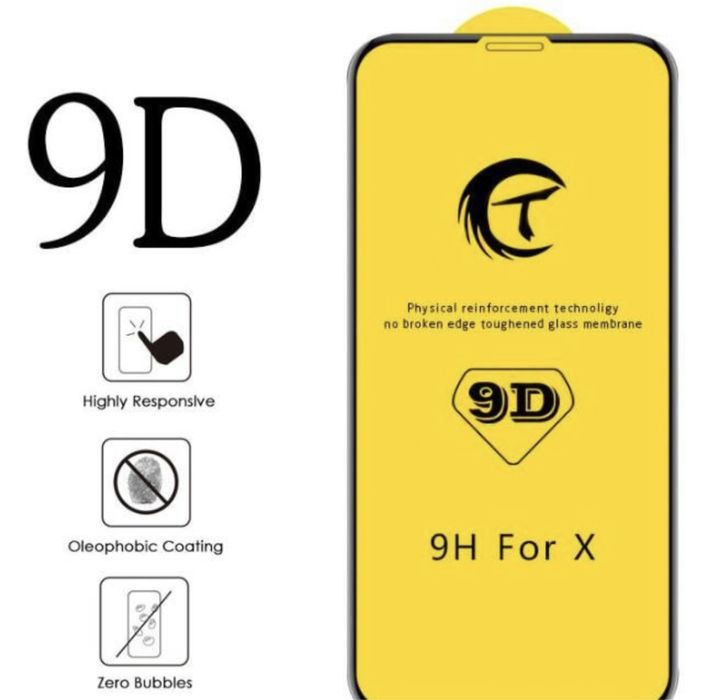 Folie Sticla Iphone X XR XS MAX Curbata 21D 9H Neagra, Black