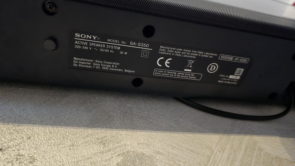 Sistem audio Sony