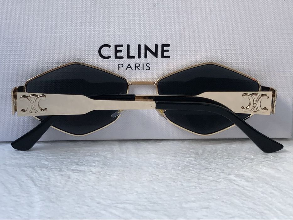 Дамски слънчеви очила ромб 2 цвята златни сребърни