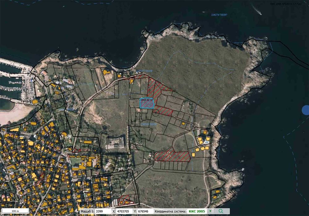 Продава се Парцел в Черноморец - 1948 кв.м за 51 €/кв.м - Снимка #6