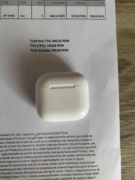 Airpods 4 Anc cu factura