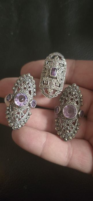 Inele argint ametist