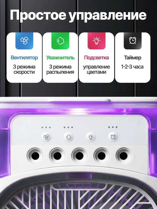 Вентилятор настольный с увлажнителем