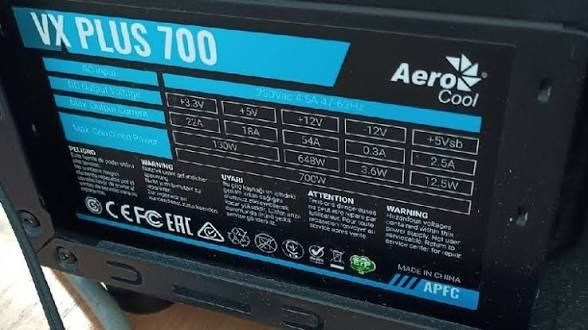 Блок питания Aerocool VX plus 700watt