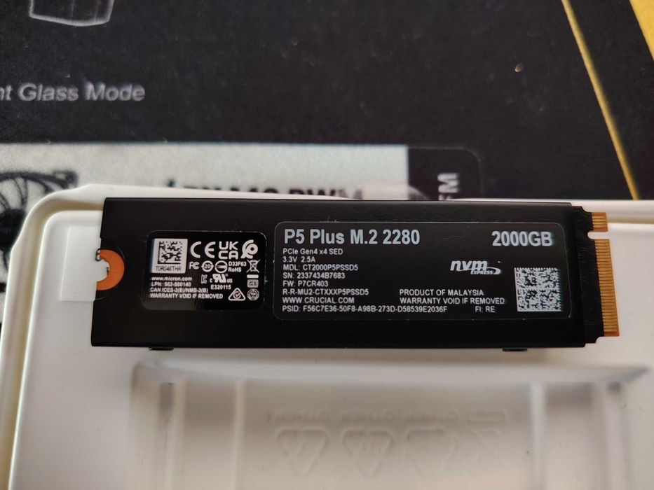 ДИСК ! Crucial P5 Plus 2TB Gen4 NVMe M.2 SSD with Heatsink PC/PS5