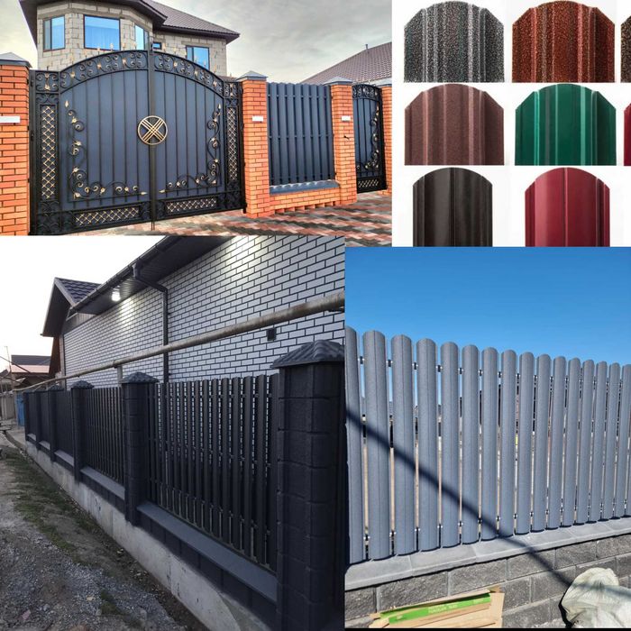 Евро-штакетник металл Оптом со склада и под заказ