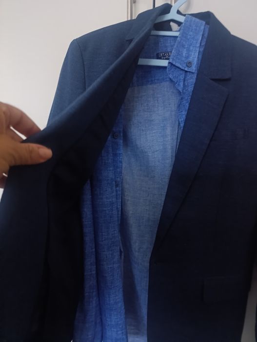 Sacou H&M și cămașa Polo  S
