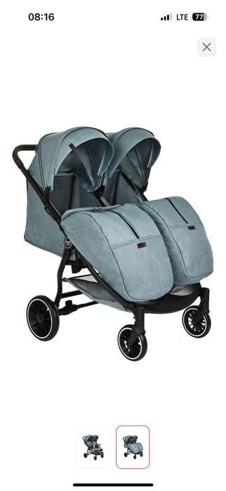 Коляска прогулочная Pituso Duocity T1, зеленый