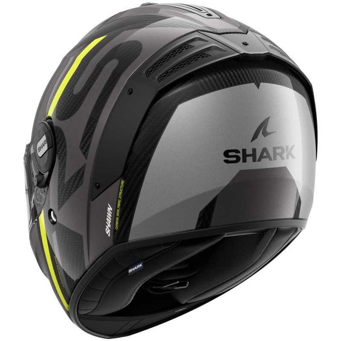 Каска SHARK SPARTAN RS Carbon Shawn Gloss Black Gray Yellow Fluo