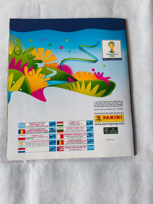 Album Panini GOL World Cup 2014 + Lot 12 stickere (inclusiv Euro 2008