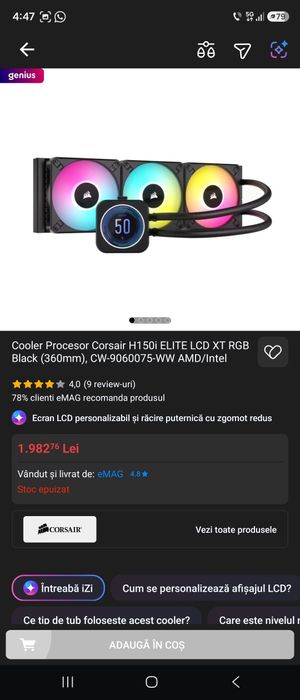 H150i Elite LCD AIO 360MM