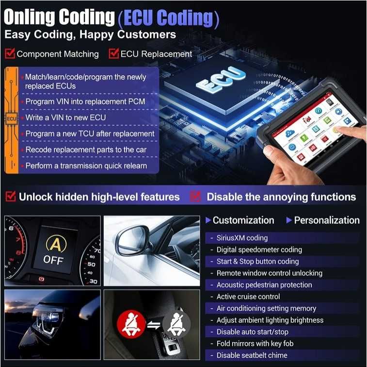 NEW 2024 LAUNCH X431 PRO3 ACE Online ECU Coding Topology Map CANFD DoI ...