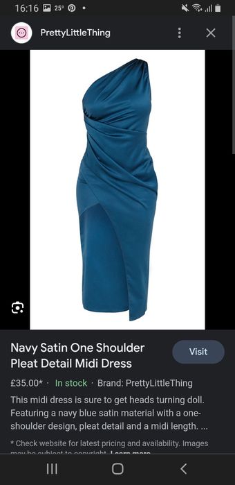 Rochie eleganta satin PrettyLittleThing