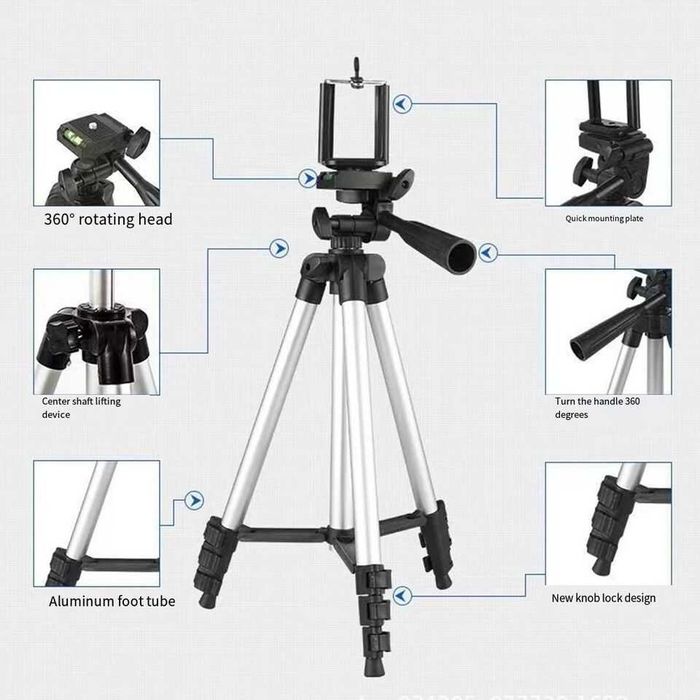 Trepied rabatabil nu ocupa volum. Ideal pentru poze. Nou!
