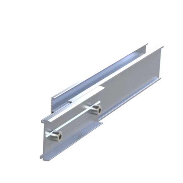 Алуминиев профил 06 със страничен канал за монтаж на соларни панели