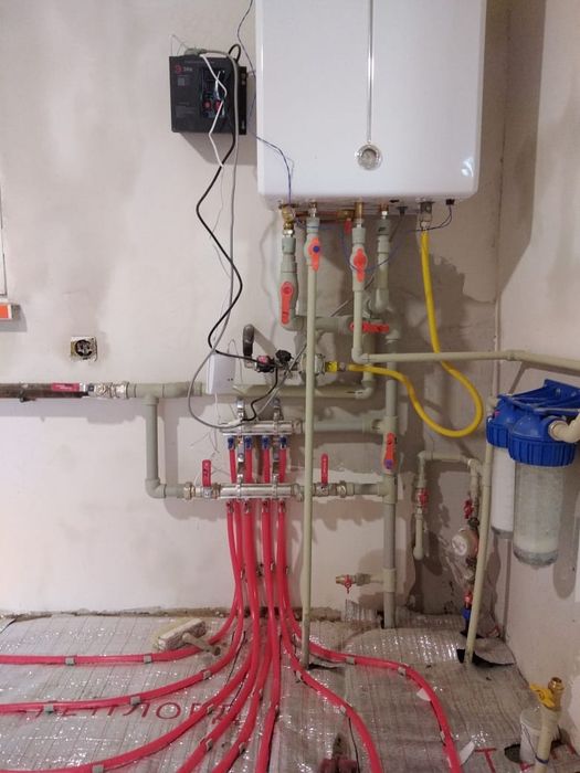 Установка газовый котлов отопление